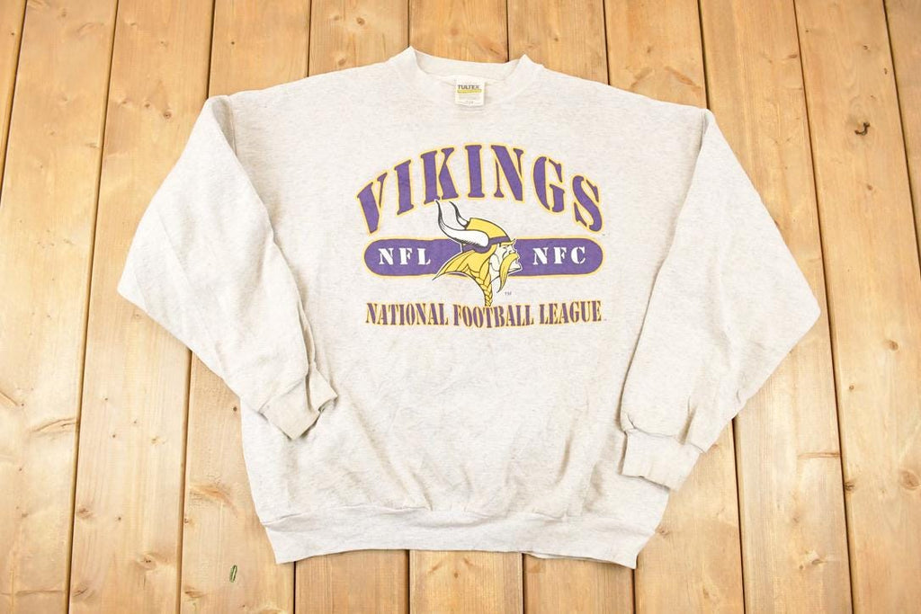 Vintage 1998 Minnesota Vikings NFL Crewneck Sweatshirt Men's L