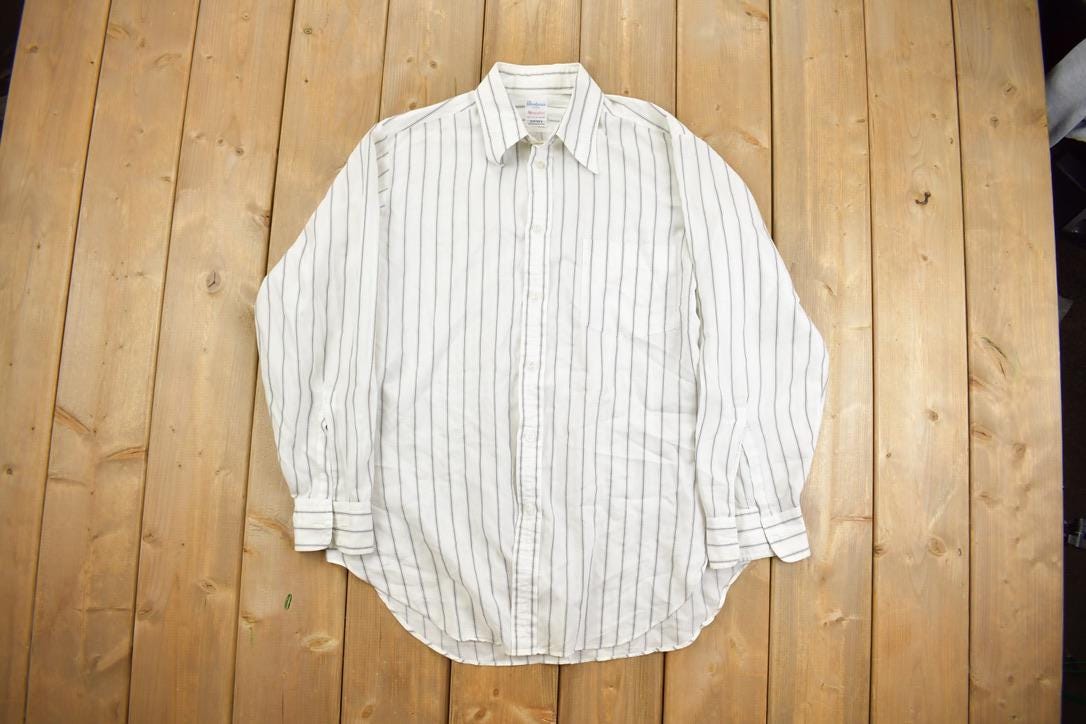 Vintage 1980s Striped Button Up Shirt