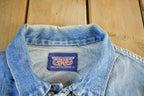 Vintage 1980s 1990s GWG Denim Jean Trucker Jacket Mens Small