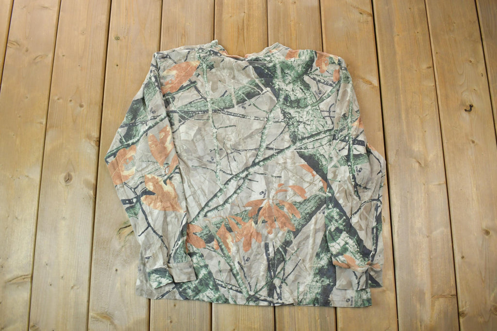Vintage 1990s Outfitters Ridge Tree Camo Crewneck / Souvenir / Vintage Sweatshirt / Outdoorsman / Wilderness Sweatshirt / Made In USA