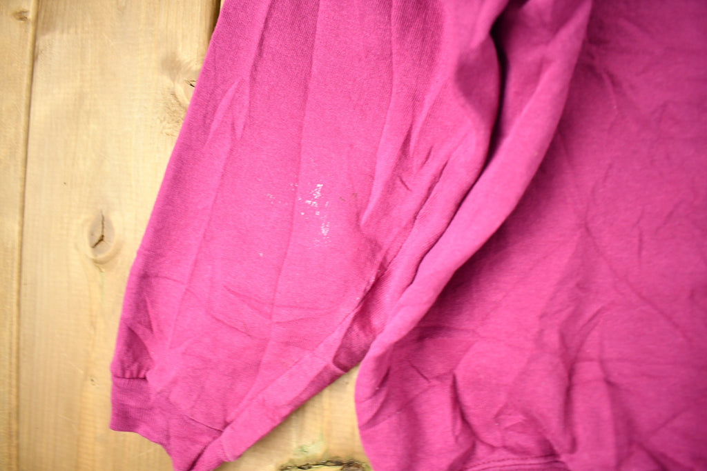 Vintage 1980s Blank Pink Raglan Crewneck Sweatshirt