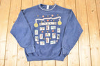 Vintage 1990s USA Olympics Studded Crewneck Sweatshirt Men's L