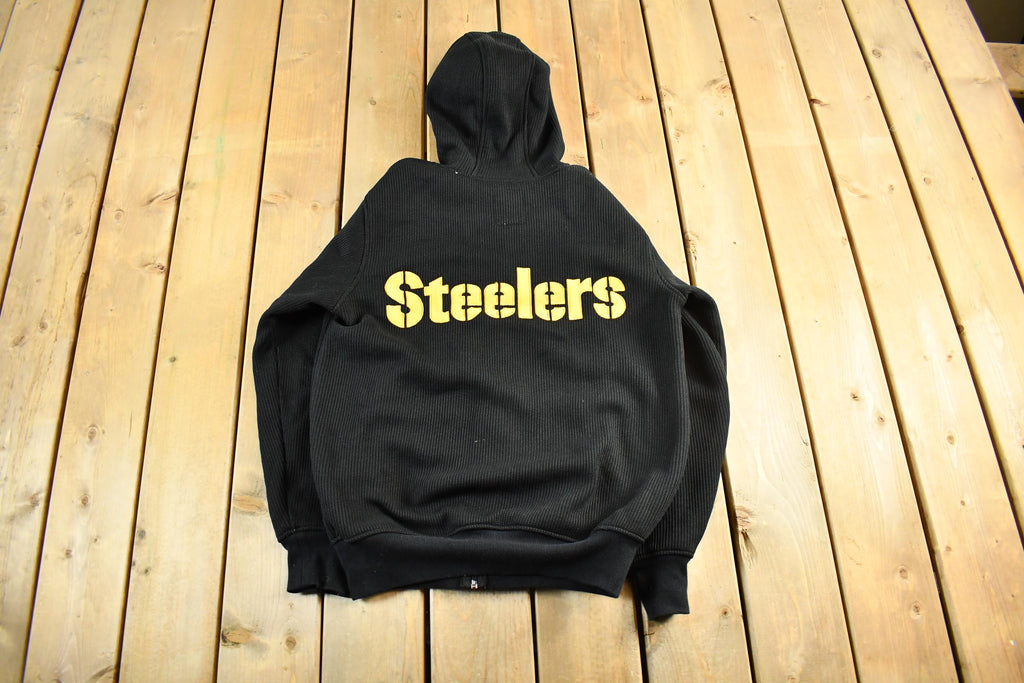 Vintage 2000s Pittsburgh Steelers NFL Full Zip Hoodie Men's Small