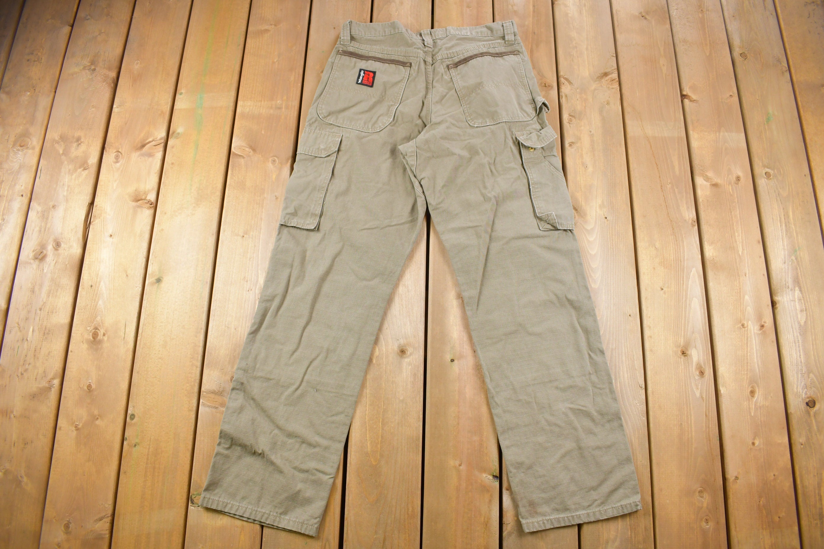 Vintage 1990s Wrangler Riggs Workwear Cargo Pants Size 32 x 32