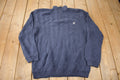 Vintage Y2K Chaps Embroidered Logo Quarter Zip Knit Sweater Size XL