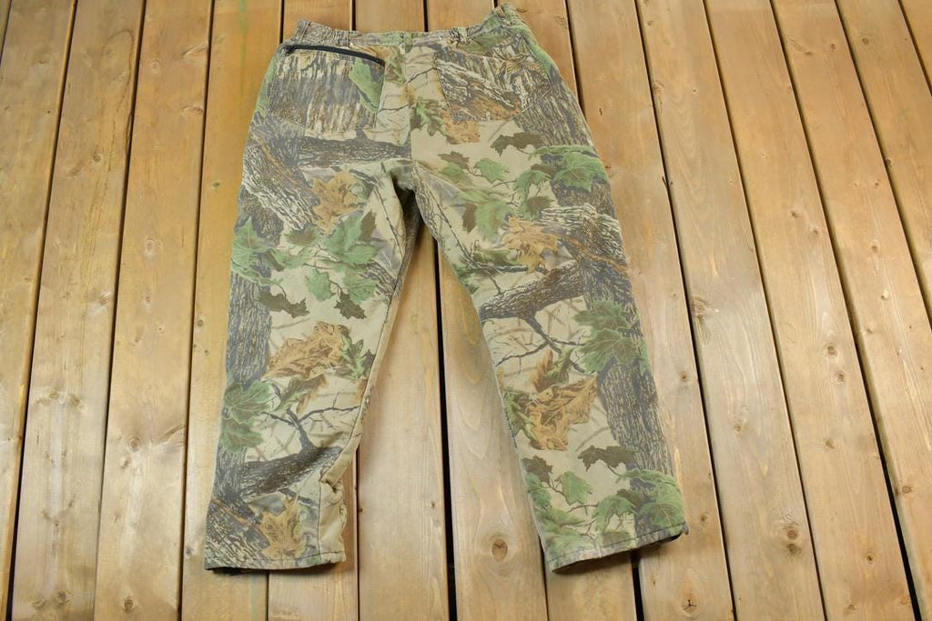 Vintage 1990s Walls Blizzard Pruf Zip Camo Army Camouflage Cargo Pants Size XL