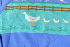 Vintage 1990s Duck Family Embroidered Outdoorsman Crewneck Sweatshirt  Embroidered  Nature Sweater  Outdoor Sweater