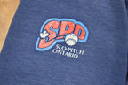Vintage 1990s Blue Light Collared Crewneck Sweatshirt