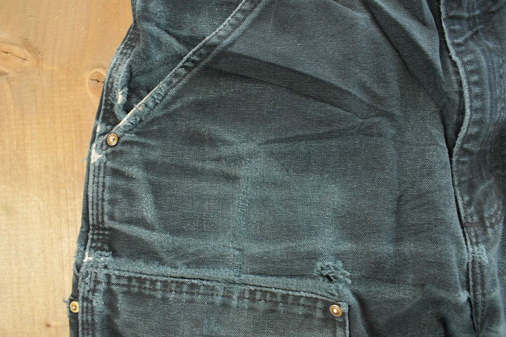 Vintage 1990s Carhartt Distressed Sun Faded Double Knee Pants Men's 31 x 32