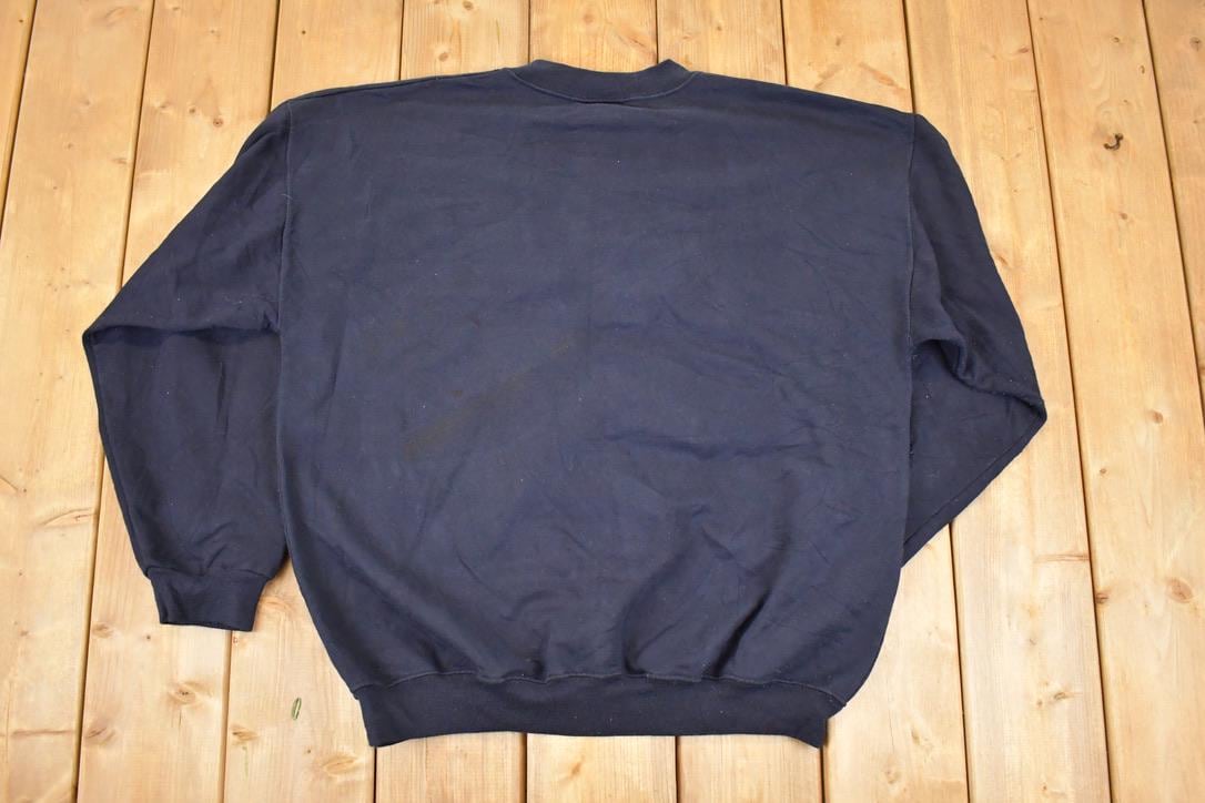 Vintage 1990s Alsace France Embroidered Cartoon Crewneck Sweatshirt Mens XL