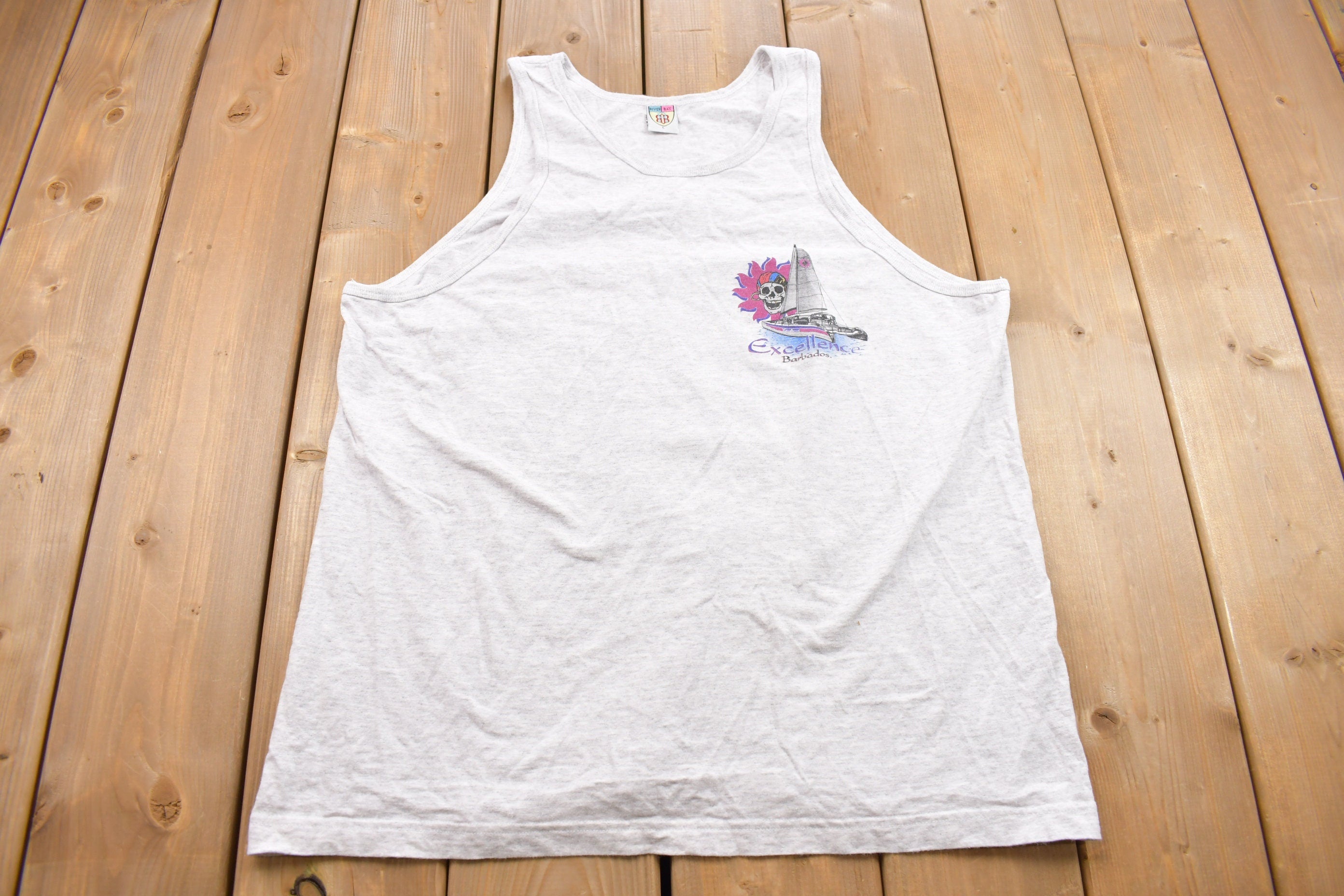 Vintage 1990s Barbados Souvenir Tank Top Shirt