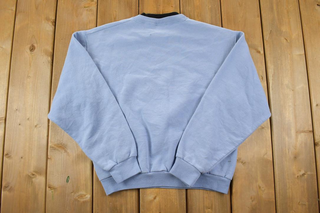 Vintage 1990s Morning Sun Bird Theme Double Collar Crew Neck