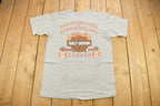 Vintage 1999 Harley Davidson Of Newfoundland Canada Pocket T-Shirt