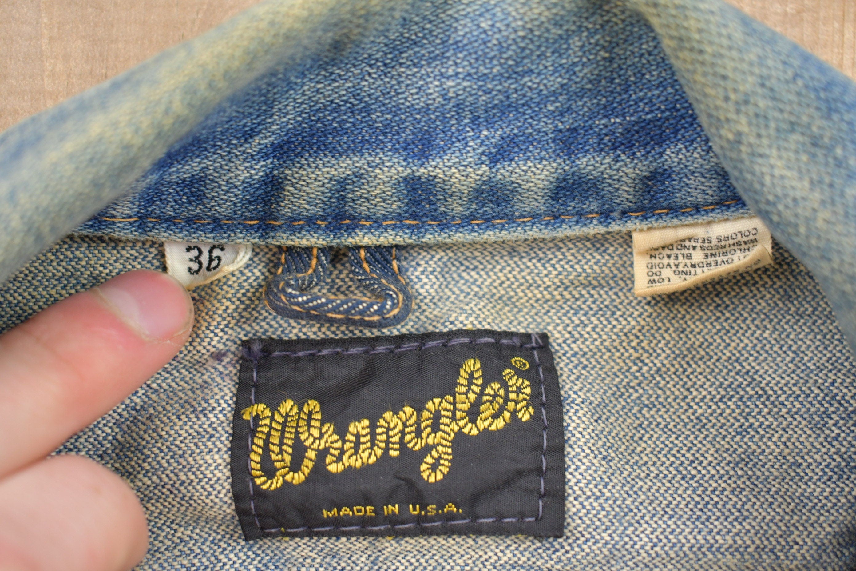 Vintage 1970s Wrangler Denim Jean Jacket