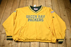 Vintage 1990s Green Bay Packers NFL Pro Line Champion Pullover Windbreaker Jacket
