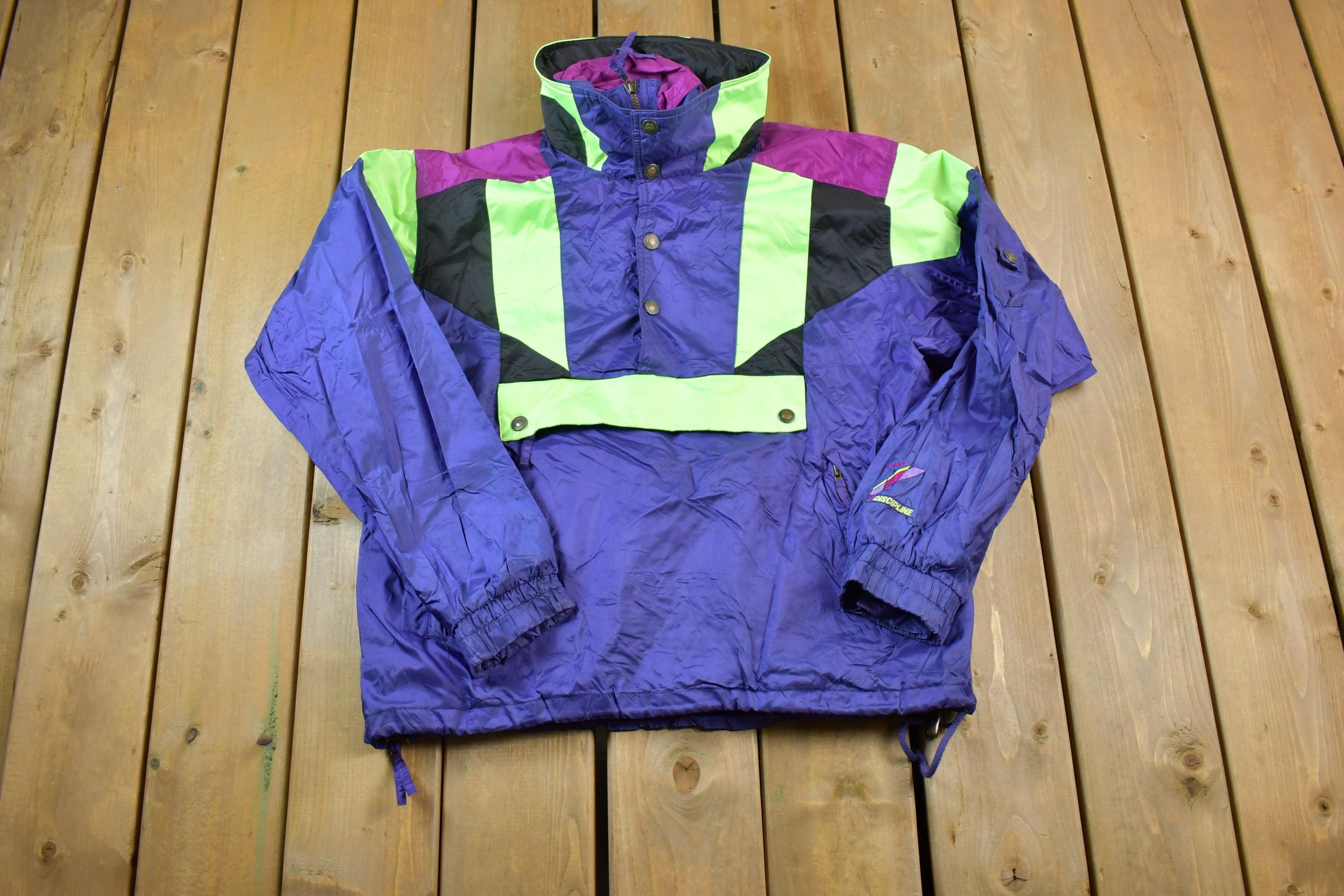 Vintage 1990s Sun Ice Discipline Neon Puffer Ski Snowboard Jacket