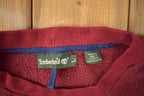 Vintage 1990s Timberland Embroidered Fleece Crewneck Sweater