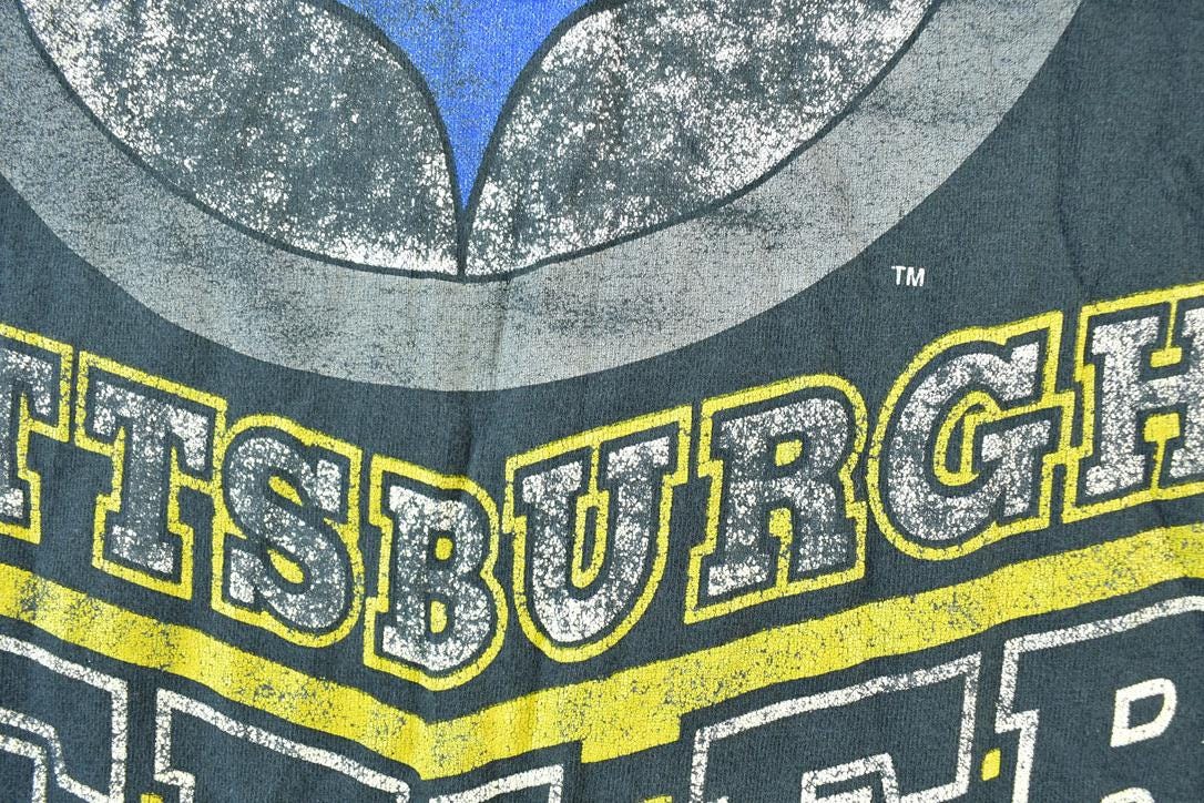 Vintage 1995 Pittsburgh Steelers All Over Print NFL Graphic T-Shirt
