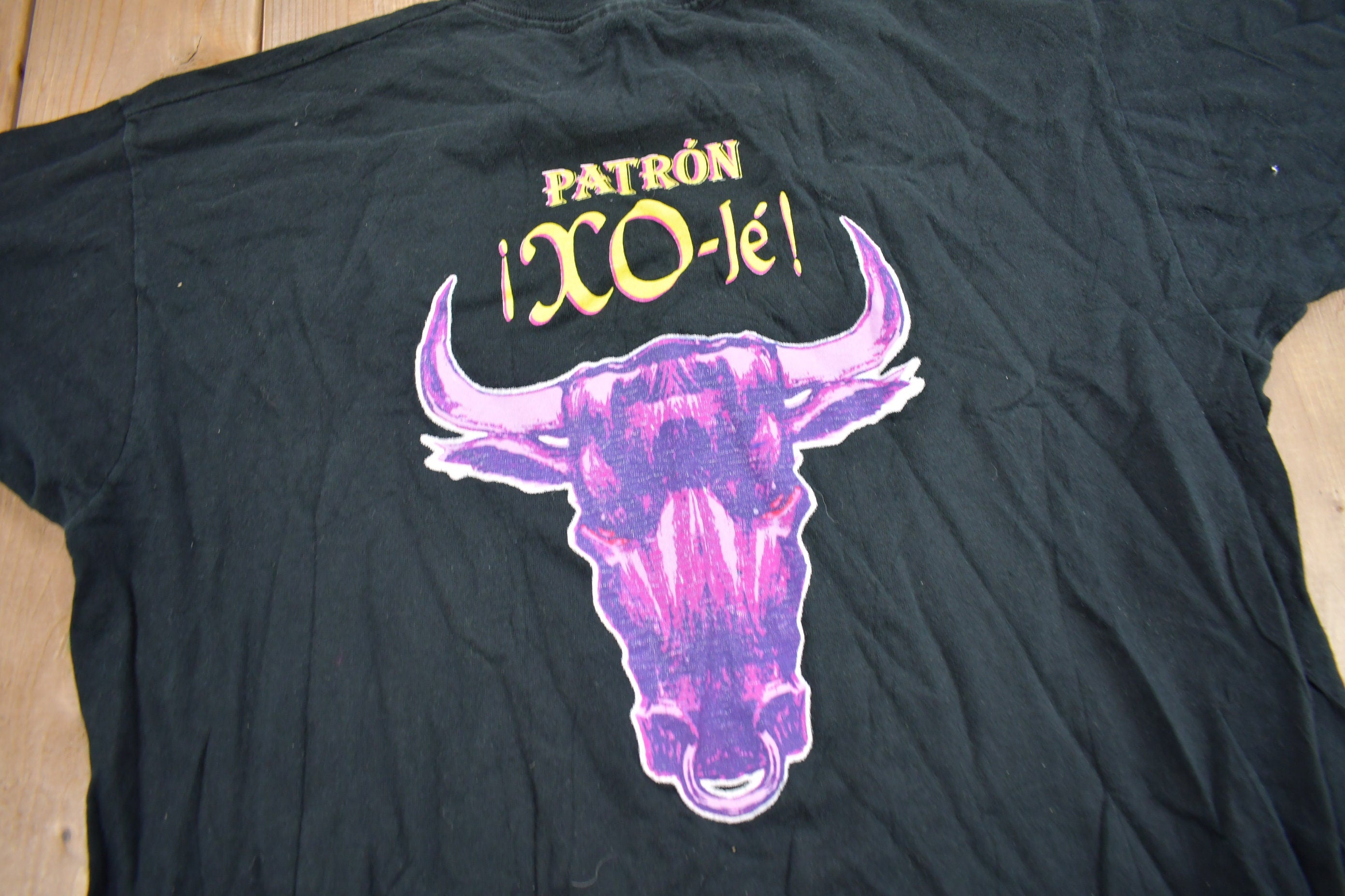 Vintage 1990s Patron XO Cafe Bull Graphic T Shirt