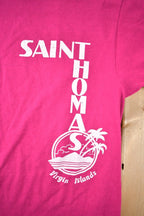 Vintage 1990s Saint Homas Souvenir T Shirt Made In USA Size M