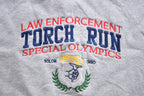 Vintage 1990s Law Enforcement Special Olympics Torch Run / Solon Ohio / Crewneck Sweatshirt / 90s Champion / Souvenir Sweater / US Olympics