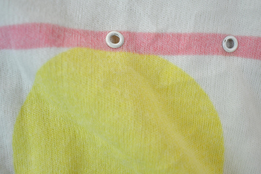 Vintage 1990s Fun Circle Pattern Knit Crewneck Sweater