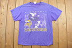 Vintage 1990s Minnesota Vikings / NFL Crewneck T-Shirt / Made In USA / Football / Sportswear / Americana
