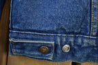 Vintage 1990s Levis Shearling Lined Jean Jacket Made In USA