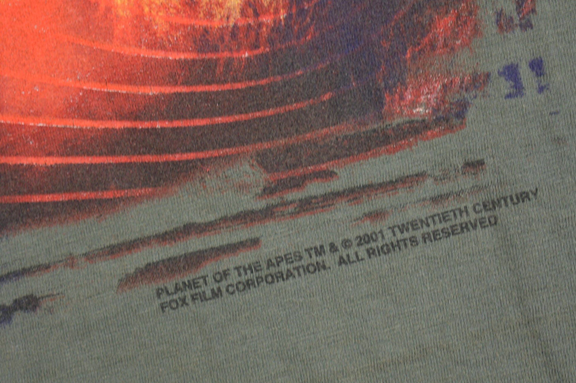 Vintage 2001 Planet Of The Apes Movie Promo T-Shirt