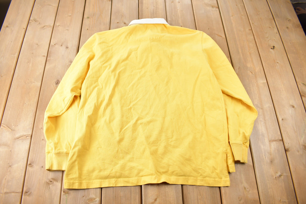 Vintage 1990s Polo By Ralph Lauren Embroidered Small Pony Rugby Sweater