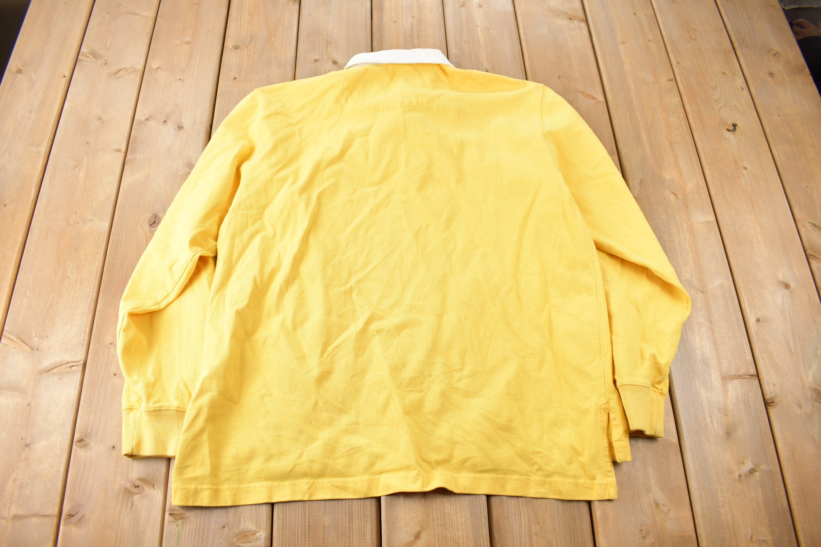 Vintage 1990s Polo By Ralph Lauren Embroidered Small Pony Rugby Sweater