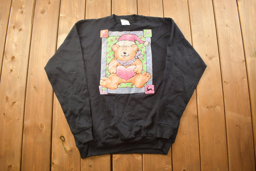 Vintage 1989 Cute Teddybear Crewneck Sweatshirt
