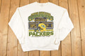 Vintage 1997 Green Bay Packers Super Bowl Champions Graphic Print NFL Football Crewneck Sweatshirt Men's L
