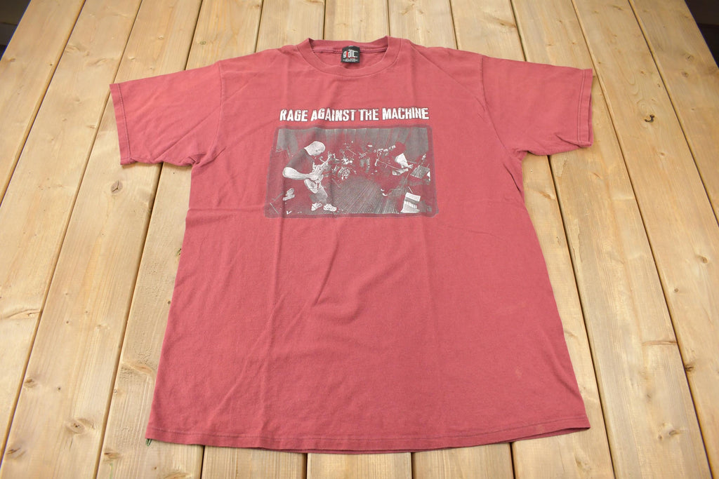 Vintage 1990s Rage Against The Machine Graphic Band T-Shirt