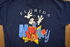 Vintage 1990s Mickey Mouse Florida Graphic T Shirt