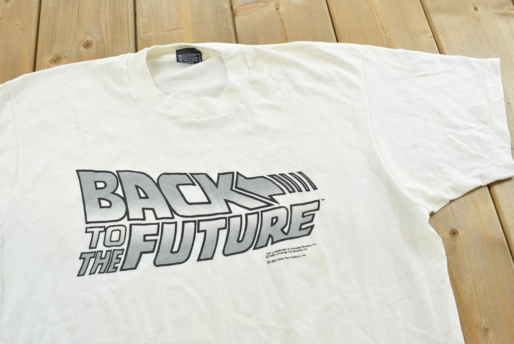 Vintage 1985 Back to the Future Movie Graphic T Shirt Mens L