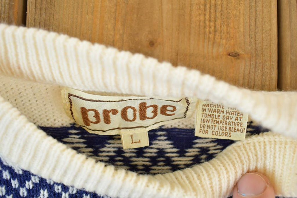 Vintage 1980s Probe Reindeer Knit Crewneck Sweater