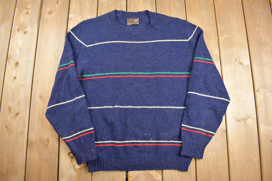 Vintage 1970s Lord Jeff Crewneck Sweatshirt / 70s Crewneck / Made In USA / Essential / Streetwear / 80s 100% Virgin Shetland Wool