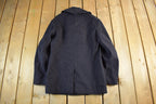 Vintage 1940s WW2-Cold War Era Naval Wool Coat Men's Small /
