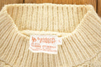 True Vintage 1970s Beldoch Popper Cable Knit Crewneck Sweater Women's L