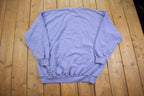 Vintage 1990s Cute Grandma Embroidered Snowman Crewneck Sweater Made In USA