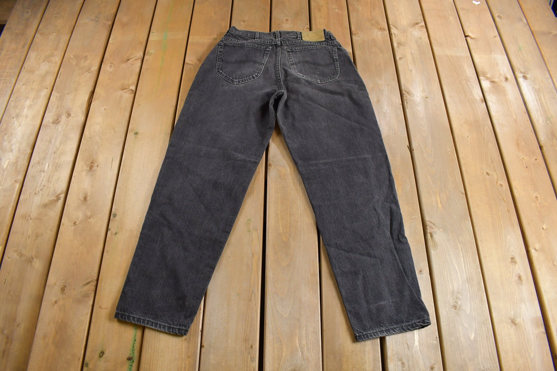 Vintage 1970s Lee Black Wash Jeans Size 30 x 30