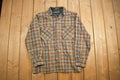 Vintage 1990s Claybrooke Outdoors Plaid Lined Flannel Button Up Shirt
