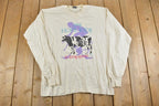 Vintage 1994 GHope Ride Biking Cow Souvenir Long Sleeve T-Shirt