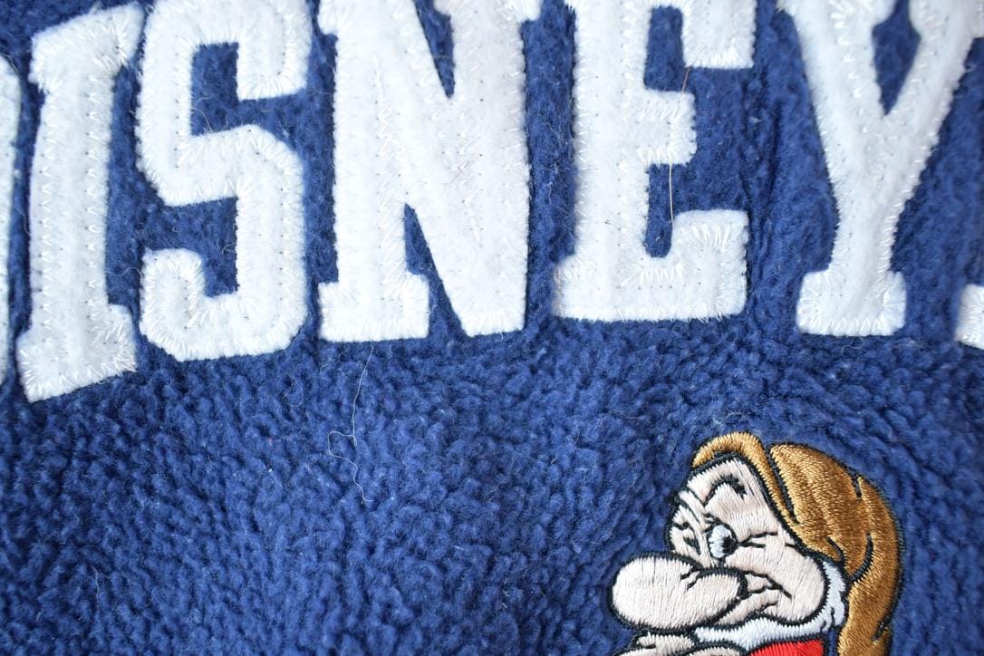 Vintage 1990s Disneyland The Original Grumpy Disney Fleece Crewneck / Vintage Sweatshirt / Vintage Disney / Mickey / Embroidered
