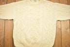 Vintage 1980s Blarney Woolen Mills Cable Knitted Sweater