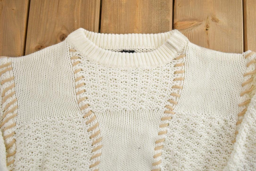 Vintage 1990s Coco Loco Loose Knit Crewneck Sweater