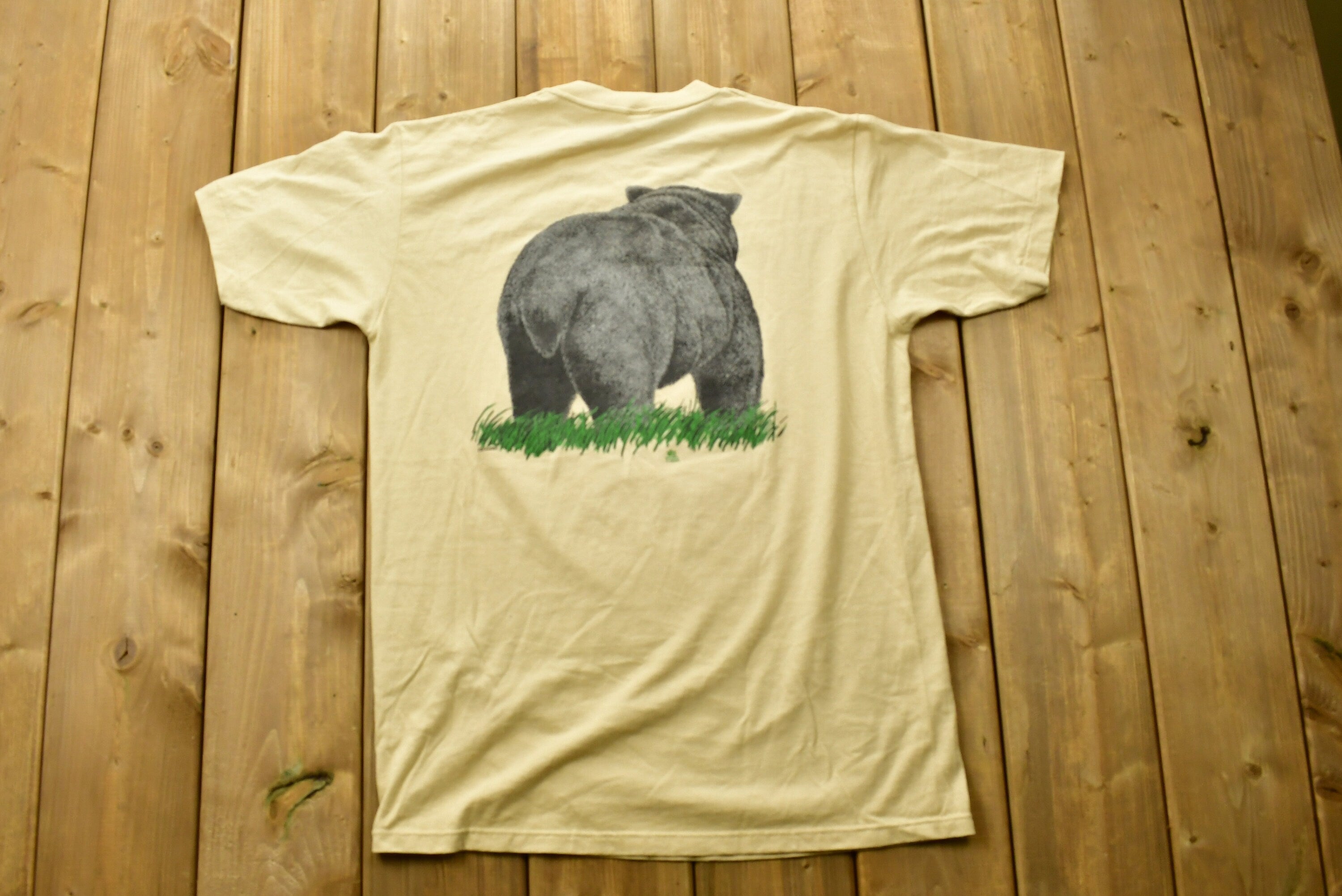 Vintage 1985 Canada Hunting Puff Print T-Shirt