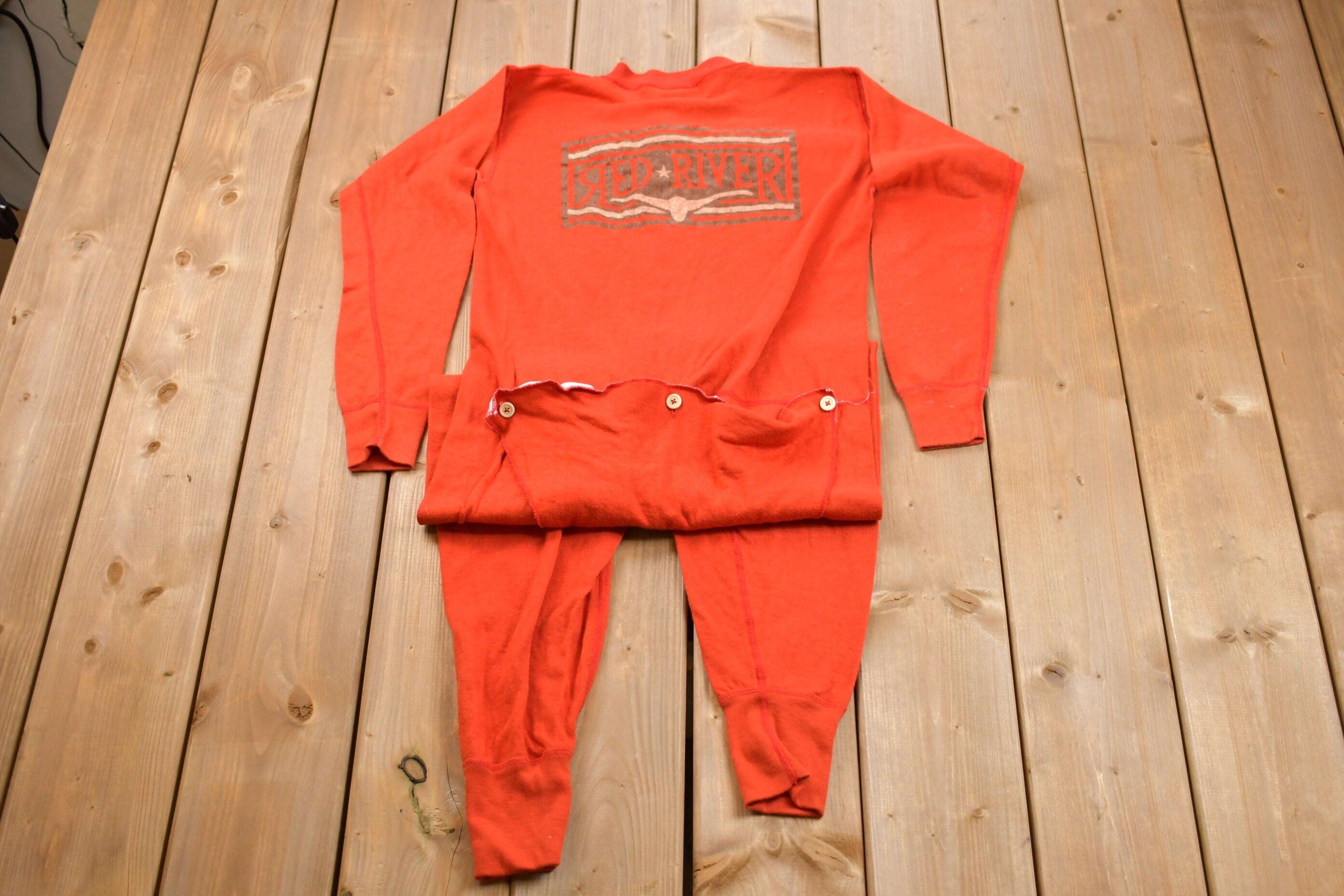 Vintage 1990s Red River Onesie Pajamas