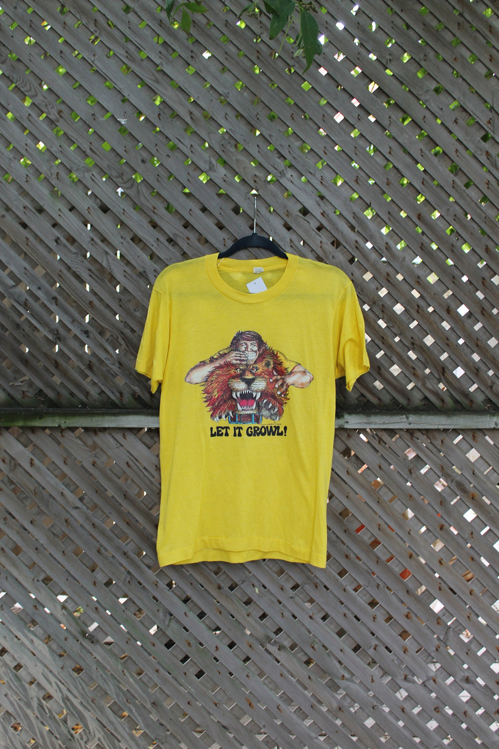 Vintage 1980s Let It Growl Novelty T Shirt